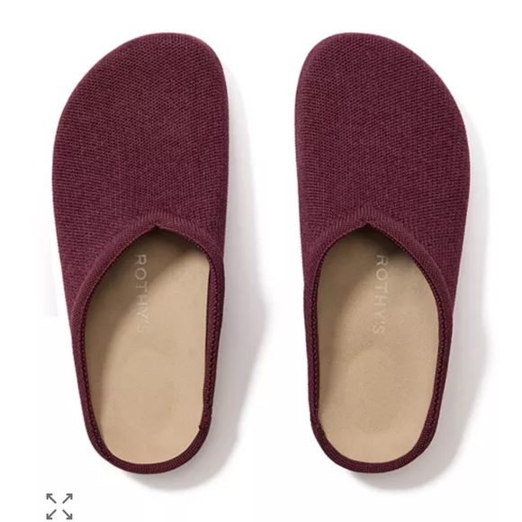 Rothy's Shoes - Rothy's Revelvet Casual Slip-On Clogs in Syrah Sz:7